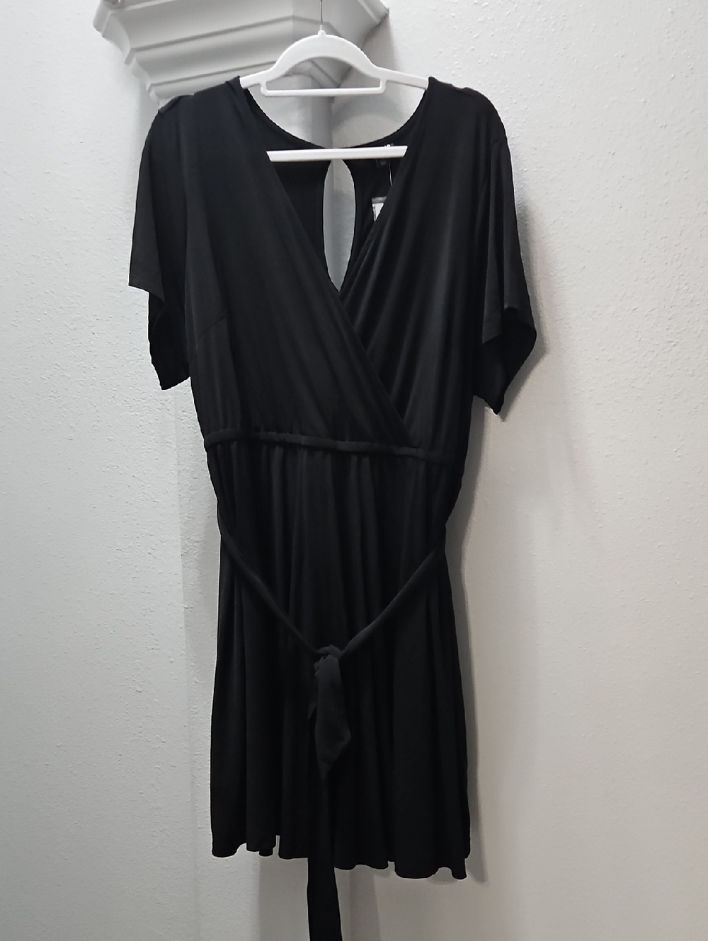 Torrid Studio Knit Surplice Romper Color: Deep Black